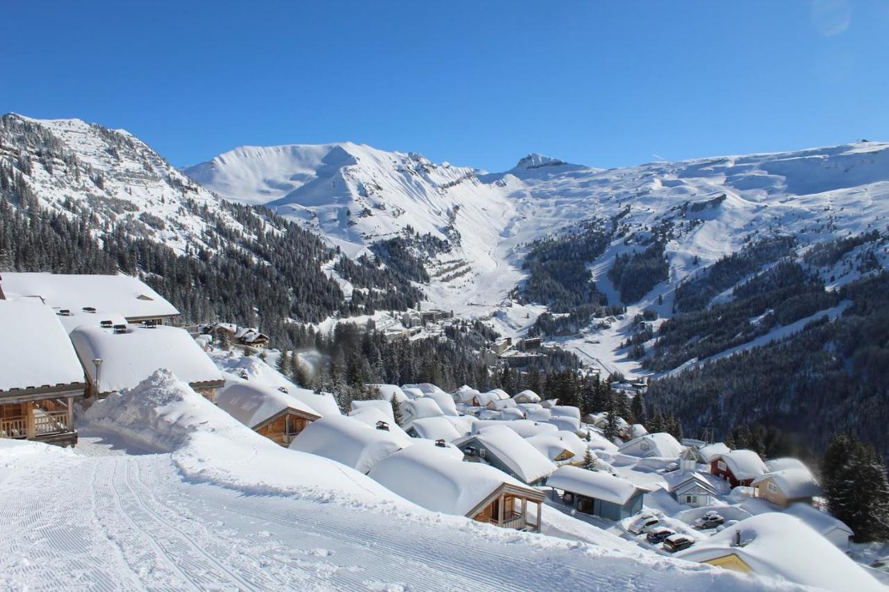 Vue Panoramique Sur Les Montagnes Plein Sud - T2 Skis Aux Pieds, Piscine & Spa Flaine Buitenkant foto