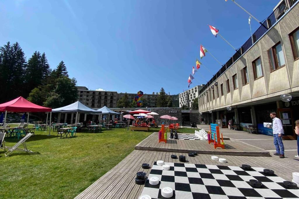 Vue Panoramique Sur Les Montagnes Plein Sud - T2 Skis Aux Pieds, Piscine & Spa Flaine Buitenkant foto