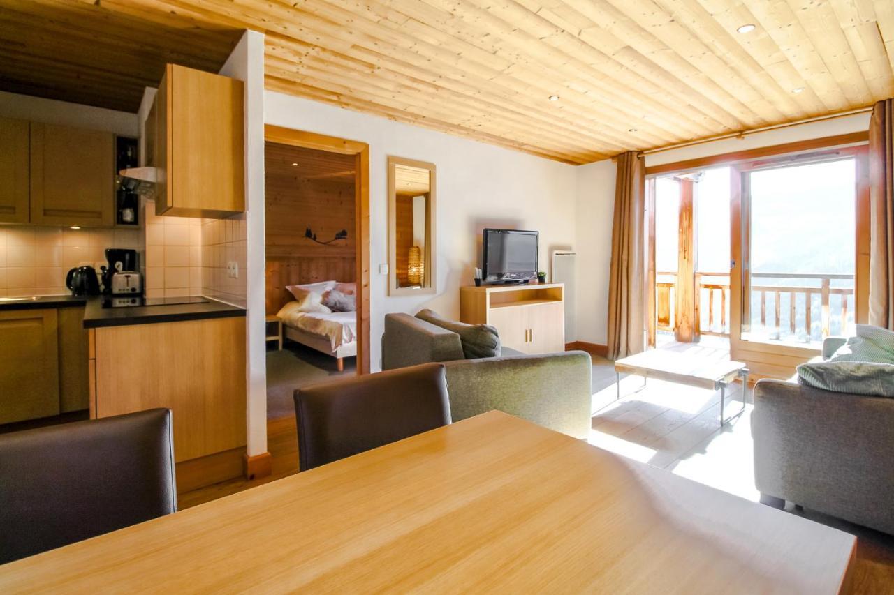 Vue Panoramique Sur Les Montagnes Plein Sud - T2 Skis Aux Pieds, Piscine & Spa Flaine Buitenkant foto